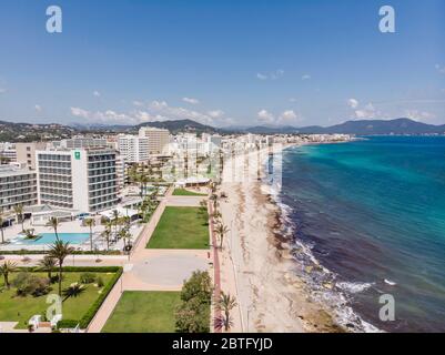 Cala Millor, Sant Llorenç des Cardassar, Majorque, Iles Baléares, Espagne. Banque D'Images