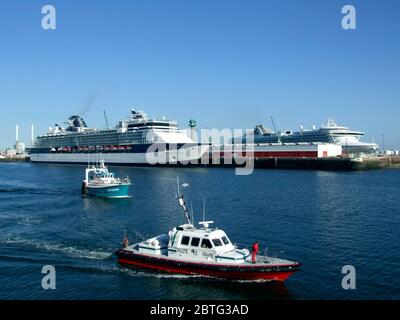 Les navires de croisière, Le Havre, Normandie, France Banque D'Images