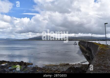 Vue magnifique sur la baie de Broadford depuis Broadford sur l'île De Skye Banque D'Images