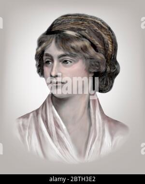 Mary Wollstonecraft 1759-1797 écrivain philosophe anglais Banque D'Images