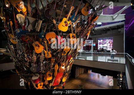 Les racines et les branches sculpture.artiste: Trimpin.The Experience Museum Project.Seattle.USA Banque D'Images