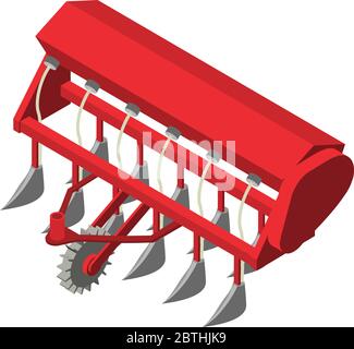 Icône des machines agricoles. Isométrique de machines agricoles icône vectorielle pour la conception de sites Web isolée sur fond blanc Illustration de Vecteur