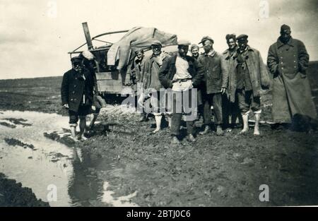 Deuxième Guerre mondiale / Seconde Guerre mondiale, probablement des soldats roumains ou hongrois en Russie, 1943 Banque D'Images