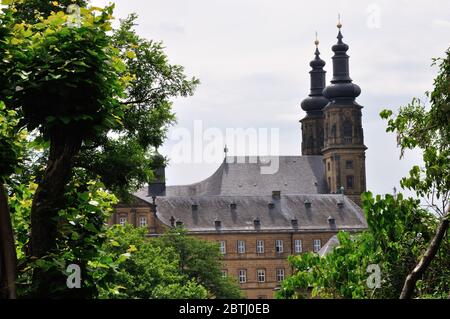 Blick auf das Kloster Banz dans Bayern nahe Bad Staffelstein Banque D'Images