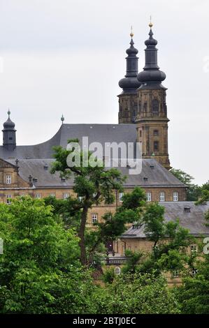 Blick auf das Kloster Banz dans Bayern nahe Bad Staffelstein Banque D'Images