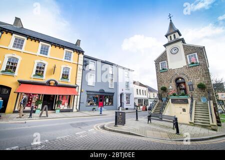 L'hôtel de ville de Narberth, Pembrokeshire, pays de Galles, Royaume-Uni Banque D'Images