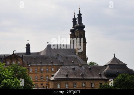 Blick auf das Kloster Banz dans Bayern nahe Bad Staffelstein Banque D'Images