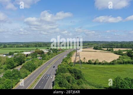 A/23 menant à Brighton est dégagé des voitures dues en vacances en Angleterre en raison de Covid19 Banque D'Images