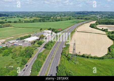 A/23 menant à Brighton est dégagé des voitures dues en vacances en Angleterre en raison de Covid19 Banque D'Images