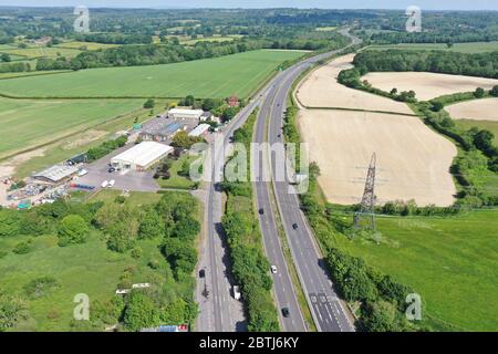 A/23 menant à Brighton est dégagé des voitures dues en vacances en Angleterre en raison de Covid19 Banque D'Images
