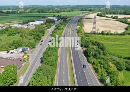 A/23 menant à Brighton est dégagé des voitures dues en vacances en Angleterre en raison de Covid19 Banque D'Images