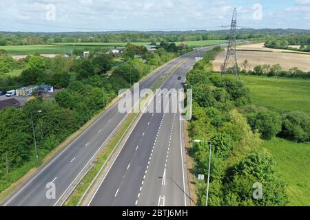 A/23 menant à Brighton est dégagé des voitures dues en vacances en Angleterre en raison de Covid19 Banque D'Images