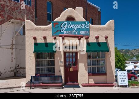 Magasin de beauté sur main Street à Trinidad, Colorado, États-Unis Banque D'Images