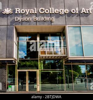 Royal College of Art, Dyson Building, Battersea, sur la rive sud de la Tamise à Londres Banque D'Images