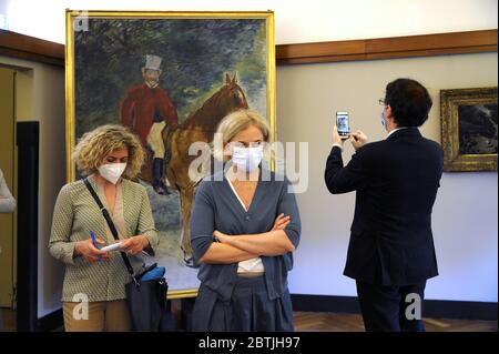 Milan (Italie), mai 2020, GAM, Galerie d'art moderne; réouverture des musées civiques avec toutes les mesures de sécurité après deux mois de confinement de l'épidémie du coronavirus; Banque D'Images