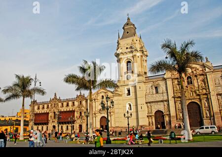 La cathédrale, Lima, Pérou Banque D'Images