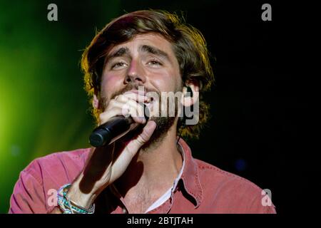 Asiago (VI, Italie. asiago 2019 (vi), Italie, Piazza Carli, 09 août 2019, Alvaro Soler pendant - - crédit: LM/Mimmo Lamacchia crédit: Mimmo Lamacchia/LPS/ZUMA Wire/Alamy Live News Banque D'Images