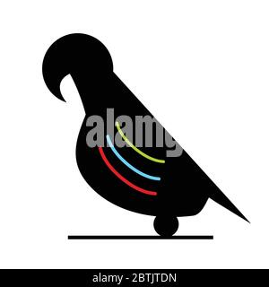 illustration du vecteur de silhouette parrot Illustration de Vecteur