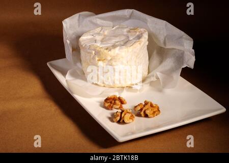 fromage français blanc crémeux et doux Banque D'Images