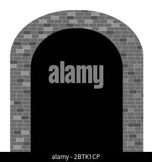 illustration du vecteur tunnel avec brique sur blanc Illustration de Vecteur