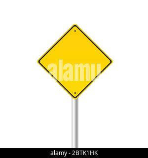 illustration du vecteur de signalisation jaune Illustration de Vecteur