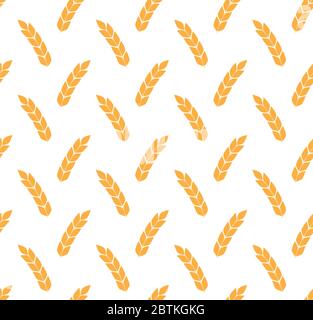 Fond blé sans couture. Fond blé vecteur noir Illustration de Vecteur