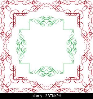 Frame Border Vector Art Design Illustration de Vecteur