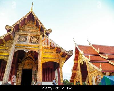 Chiang Mai Thaïlande-15 NOVEMBRE 2016:Wat Phra Singh à Chiang Mai. Banque D'Images