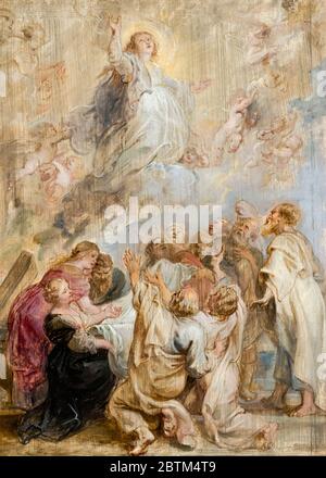 Peter Paul Rubens, l'Assomption de la Vierge, peinture, 1636-1638 Banque D'Images