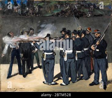 Exécution de l'empereur Maximilian, peinture d'Edouard Manet, 1867 Banque D'Images