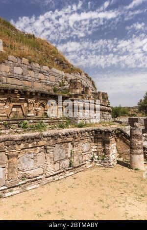 Dharmarajika Stupa et Monastère, ancienne ville de Taxila, Taxila, banlieue d'Islamabad, province du Punjab, Pakistan, Asie du Sud, Asie Banque D'Images