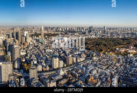 Japon, Tokyo City, vue générale du centre de Tokyo Banque D'Images