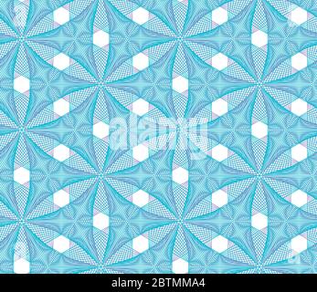 Prospectus, coupon, diplôme, bon, billet, chèque, carte-cadeau fond vert, texture . Motif bleu transparent vectoriel guilloche. Texture guilloche Illustration de Vecteur