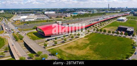 Utrecht, Utrecht / pays-Bas - 27 mai 2020: Vue aérienne du Mall The Wall Utrecht, pays-Bas Banque D'Images