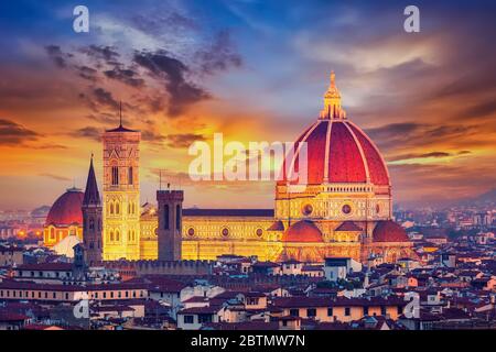 La cathédrale Duomo de Florence Banque D'Images
