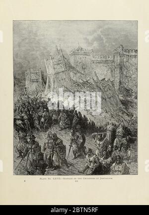 La répulsion des croisés à Jérusalem XXVII, tirée du livre Story of the Crusades. Avec une magnifique galerie de cent gravures pleine page de l'artiste de renommée mondiale Gustave doré [Gustave Dore] de Boyd, James P. (James Penny), 1836-1910. Publié à Philadelphie 1892 Banque D'Images