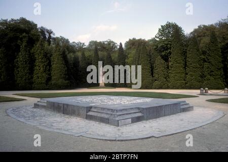 La clairière de l'armistice dans la forêt de Compiègne, France où le 11 novembre 1918 fut signé un armistice mettant fin à la première Guerre mondiale et à la signature de l'armistice du 22 juin 1940 Banque D'Images