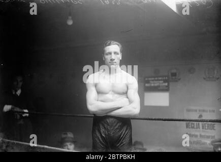 Boxeurs célèbres . Eddie Phillips . Mars 1933 Banque D'Images