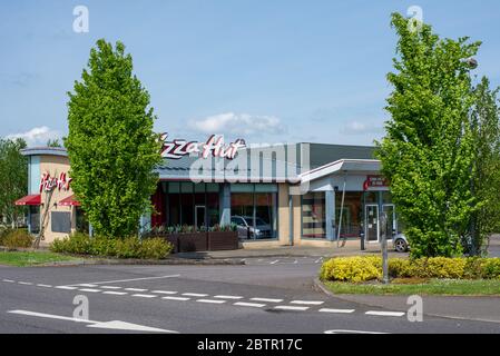 Les entreprises d'Amesbury pendant le verrouillage du coronavirus. Wiltshire, Angleterre Banque D'Images