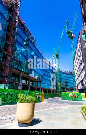 Nouveaux développements le long de Canal Reach à Kings Cross, Londres, Royaume-Uni Banque D'Images