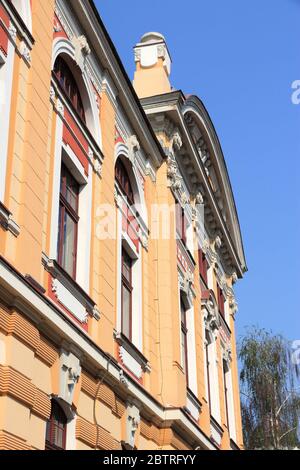 Théâtre national Lucian Blaga - un bâtiment monumental à Cluj Napoca, Roumanie. Banque D'Images