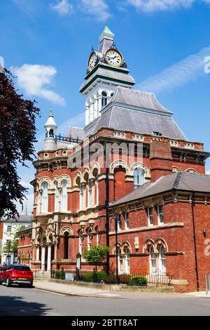 Le Guildhall Arts Centre, St Peters Hill, Grantham, Lincolnshire, Angleterre Banque D'Images