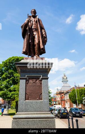 Statue de l'honorable frederick Tollemache, député de St Peters Hill, Grantham, lincolnshire, Angleterre Banque D'Images