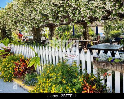 Scène de rue, St. Augustine, Floride Banque D'Images