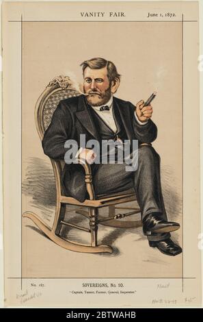 Capitaine Tanner agriculteur, personnage général. Born point Pleasant, OhioPresident Ulysses S. Grant a eu la chance de compter parmi ses amis l’un des plus grands dessinateurs politiques de la nation, Thomas Nast. Banque D'Images