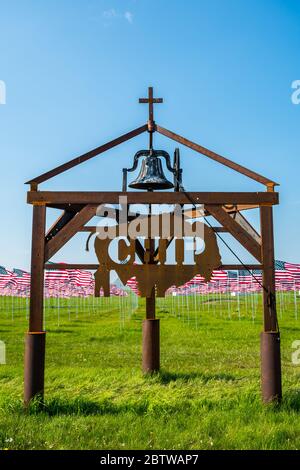 Sturgis, SD, États-Unis - 29 mai 2019 : le terrain de camping Buffalo Chip Banque D'Images