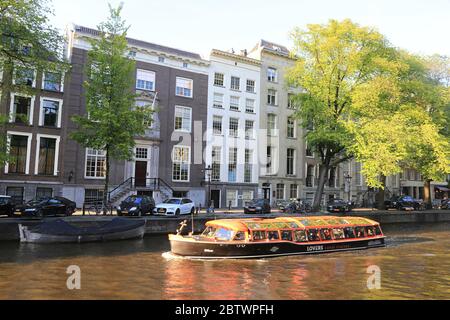 Amsterdam, pays-Bas Mai 18 2019 la belle vue sur les canaux d'Amsterdam Banque D'Images