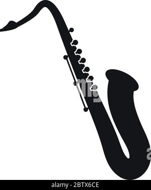 Modèle graphique saxophone vecteur isolé Illustration de Vecteur