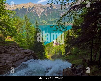 Chutes d'eau de Giessbach, Suisse Banque D'Images