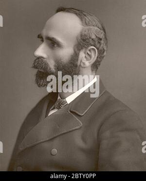 MICHAEL DAVITT (1846-1906) militant républicain irlandais vers 1882 Banque D'Images